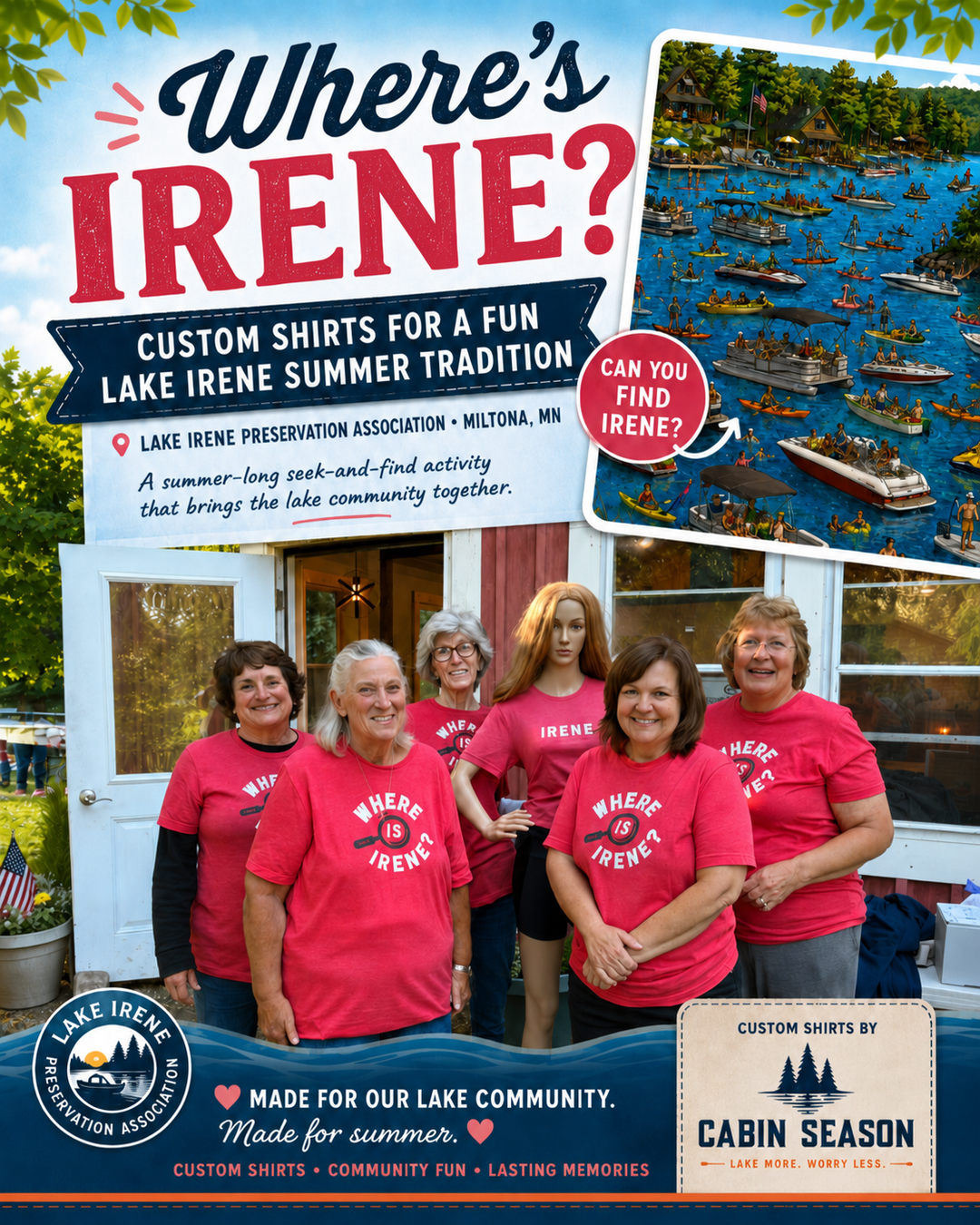 Where's Irene? Fun Lake Activity Summer Lake Scavenger Hunt