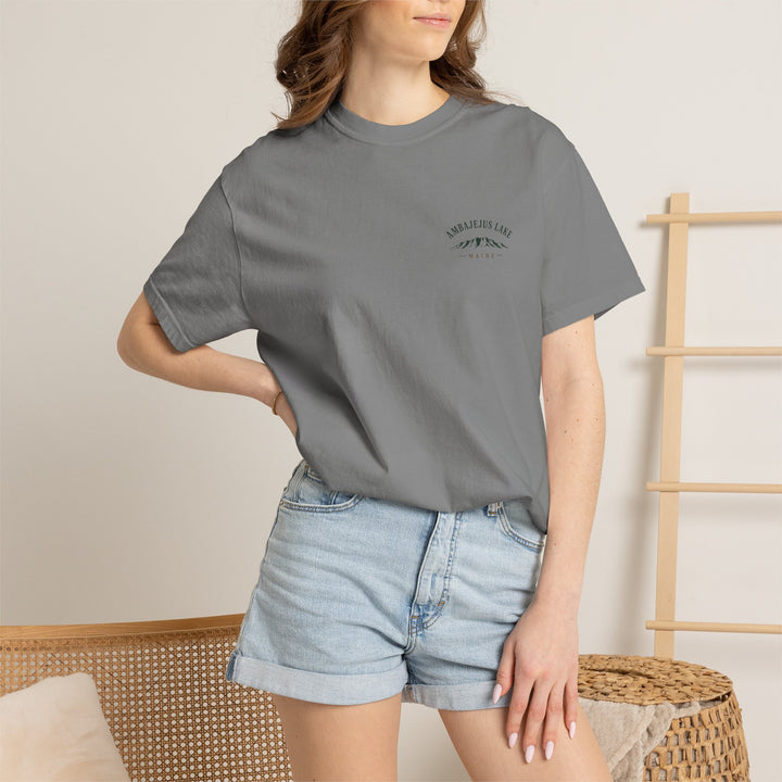 Ambajejus Lake Scenic T-Shirt — Maine Lake Cabin Tee