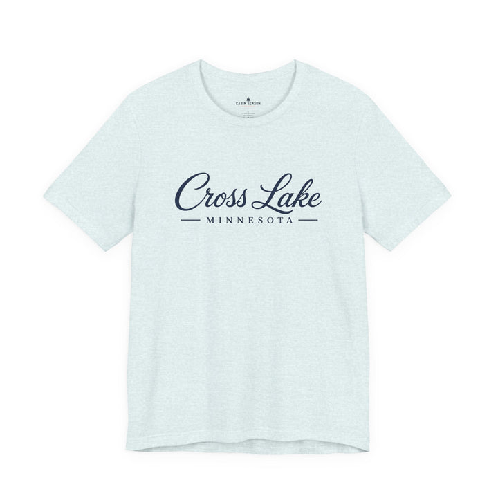Cross Lake Minnesota Tee — Cross Lake Script T-Shirt