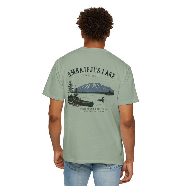 Ambajejus Lake Scenic T-Shirt — Maine Lake Cabin Tee