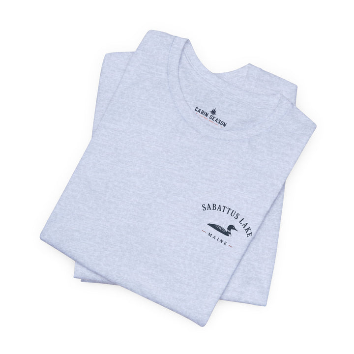 Sabattus Lake Sunset Boat Tee