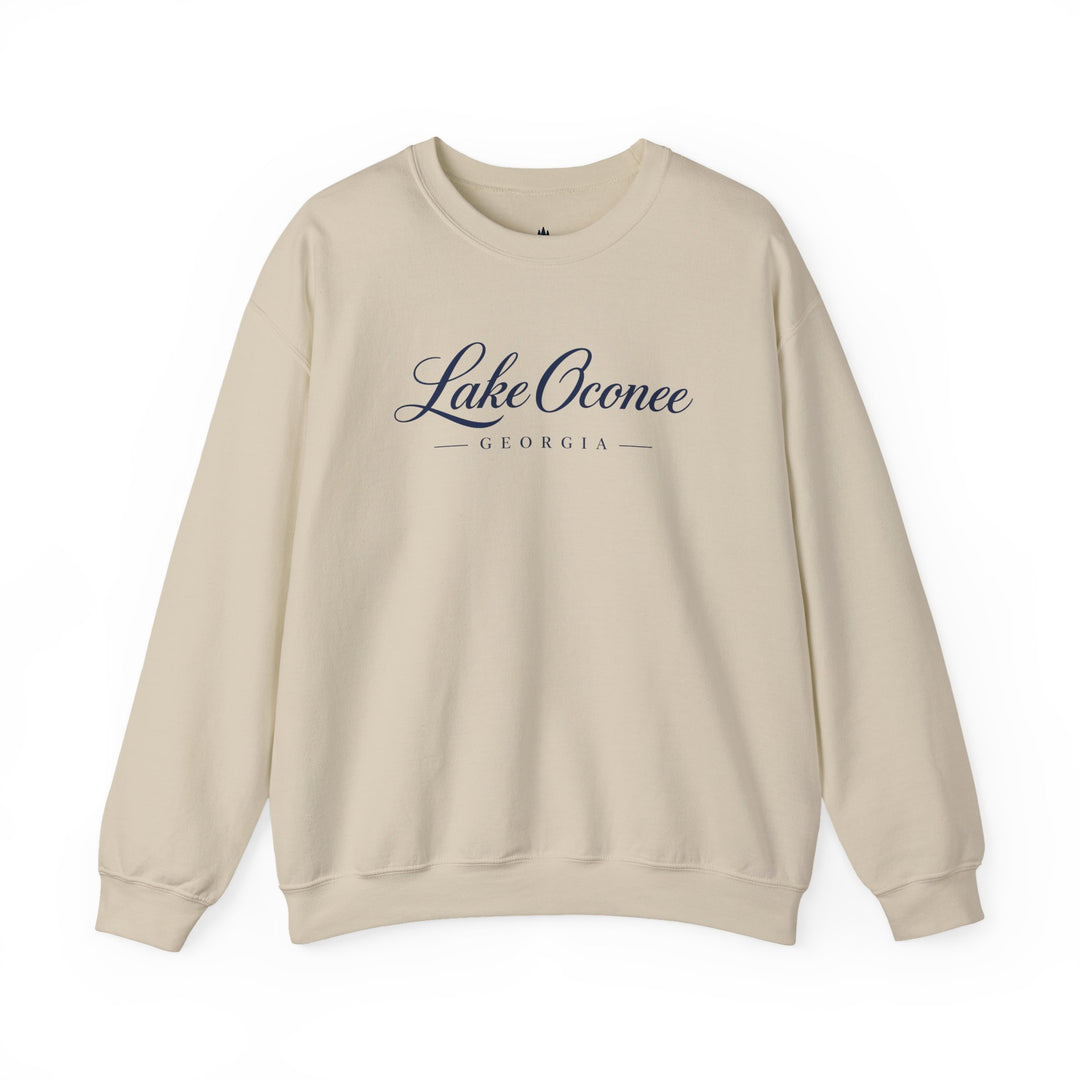 Lake Oconee Georgia Crewneck Sweatshirt | Georgia Lake Script Logo