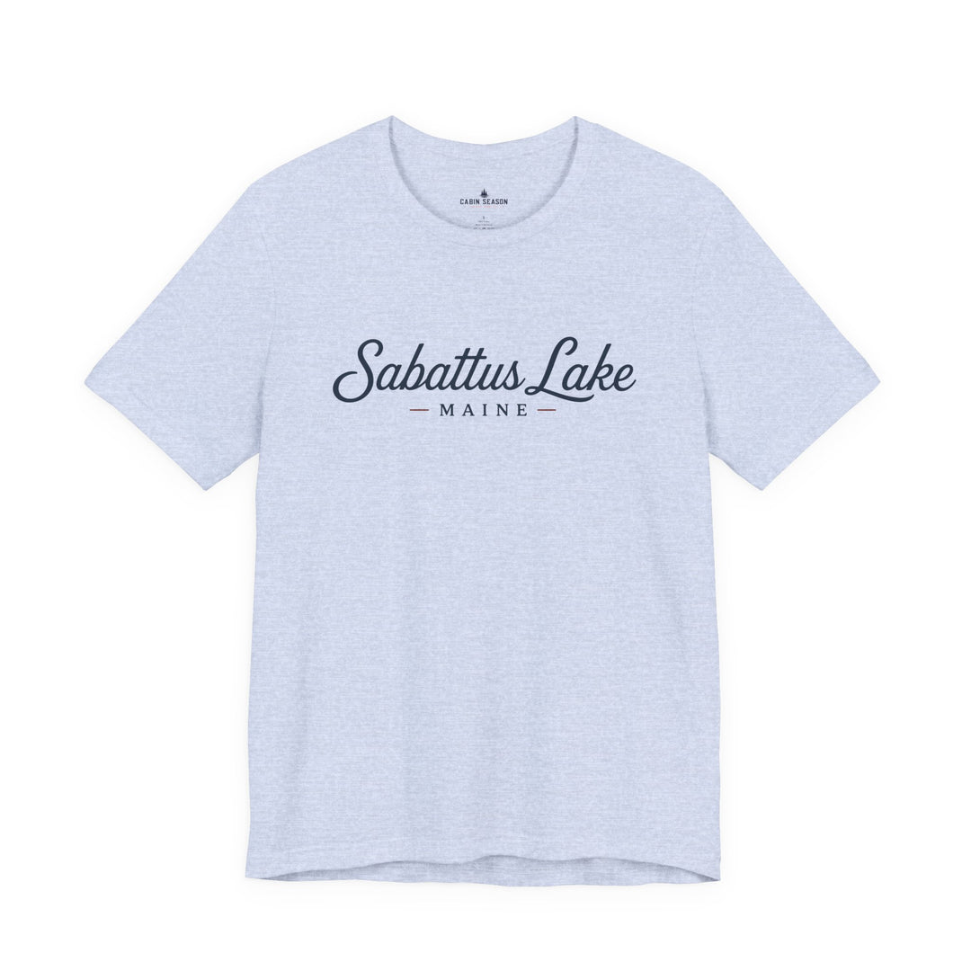 Sabattus Lake Maine Tee — Classic Maine Lake T‑Shirt