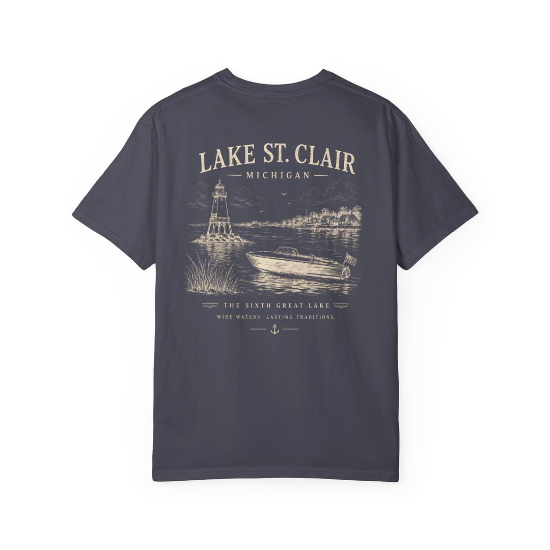 Lake St. Clair Michigan Tee - The 6th Great Lake Shirt