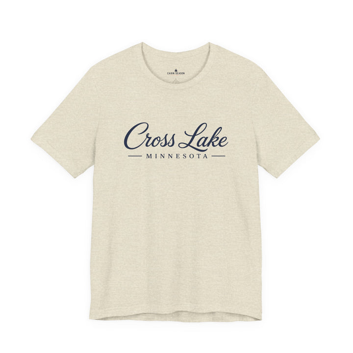 Cross Lake Minnesota Tee — Cross Lake Script T-Shirt