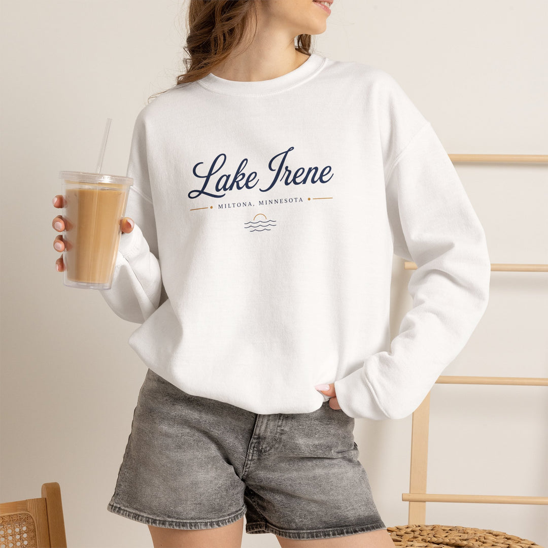 Lake Irene Miltona, Minnesota Crewneck Sweatshirt