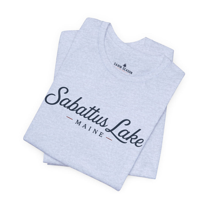 Sabattus Lake Maine Tee — Classic Maine Lake T‑Shirt