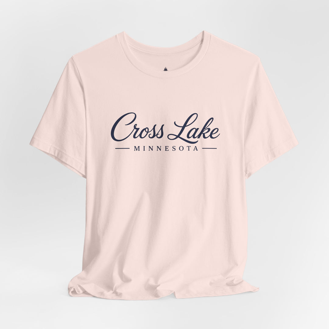 Cross Lake Minnesota Tee — Cross Lake Script T-Shirt