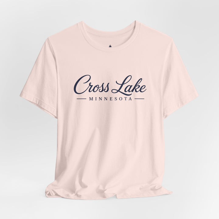 Cross Lake Minnesota Tee — Cross Lake Script T-Shirt