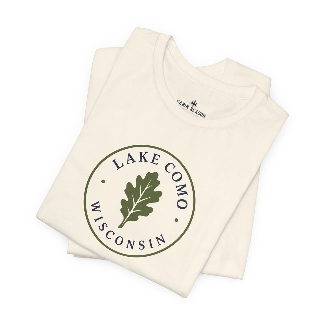 Lake Como Wisconsin Oak Leaf Tee