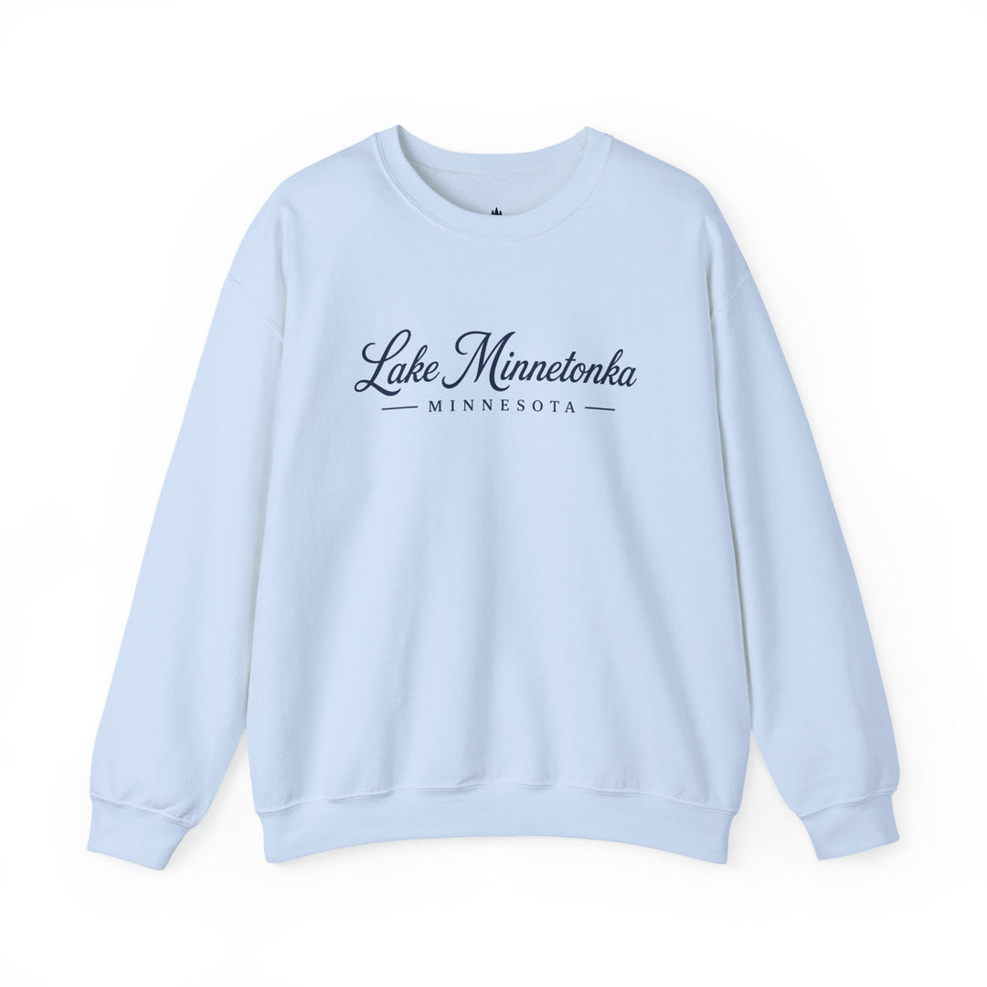 Lake Minnetonka Crewneck Sweatshirt — Minnetonka Script Sweatshirt