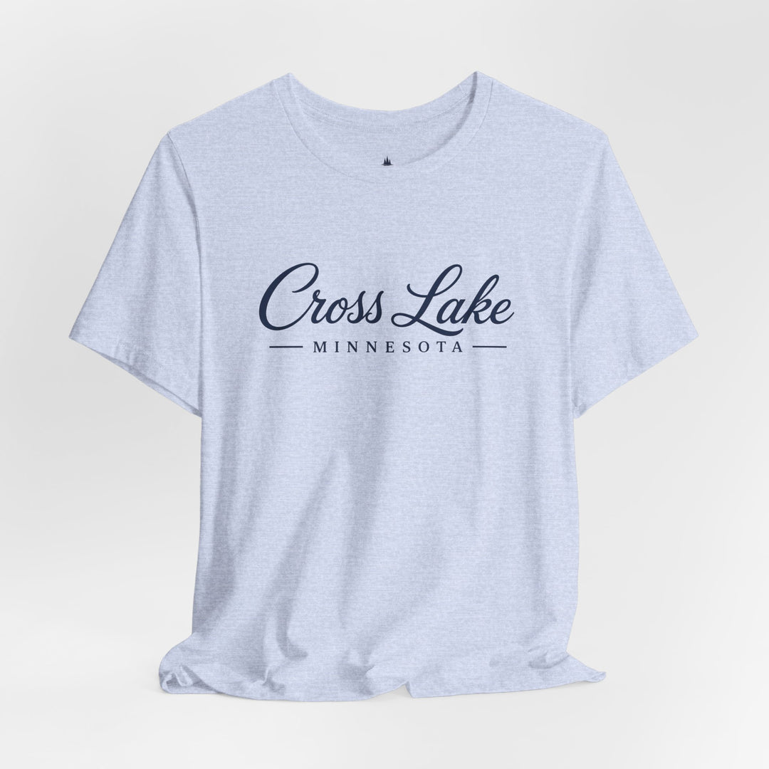 Cross Lake Minnesota Tee — Cross Lake Script T-Shirt