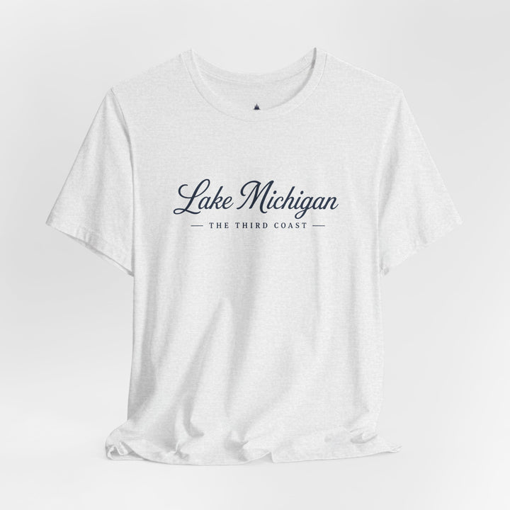 Lake Michigan Tee — "Lake Michigan: The Third Coast" Script T-Shirt