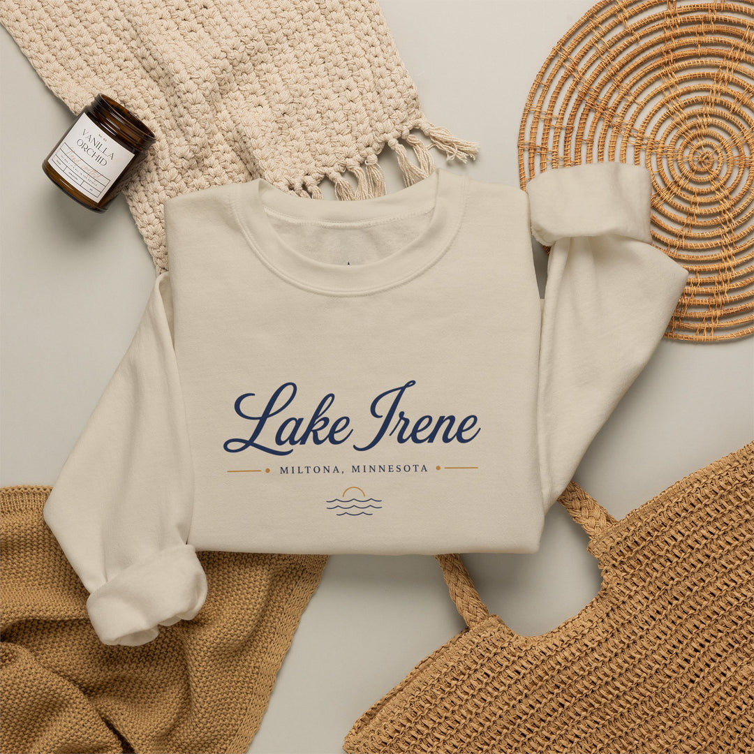 Lake Irene Miltona, Minnesota Crewneck Sweatshirt