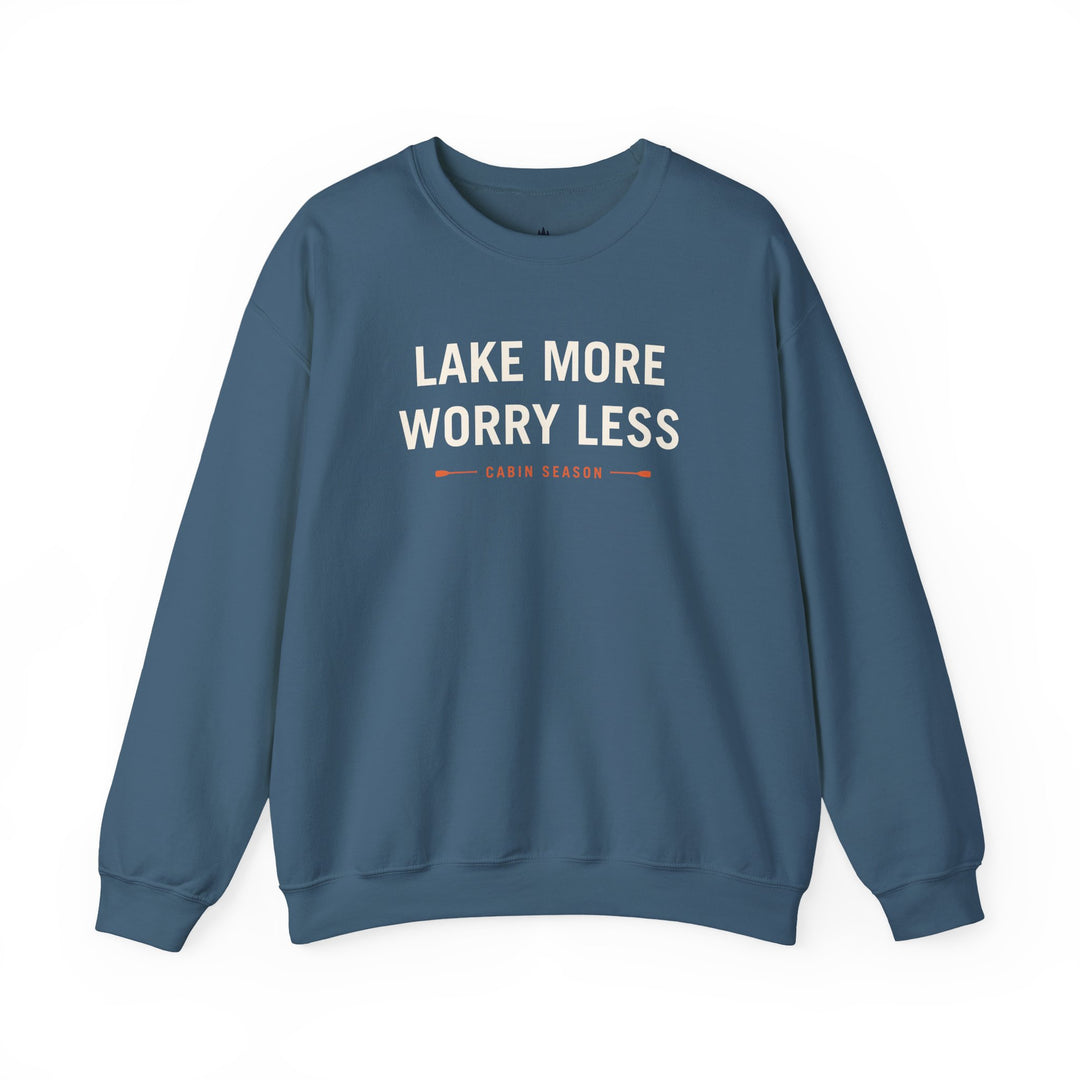 Cabin Season “Lake More, Worry Less” Crewneck Sweatshirt
