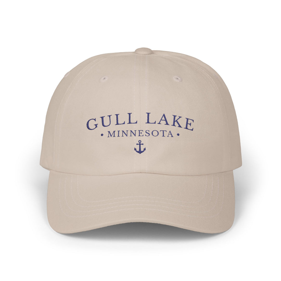 Gull Lake Minnesota Hat - Light Embroidered Anchor Hat