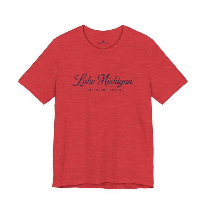 Lake Michigan Tee — "Lake Michigan: The Third Coast" Script T-Shirt