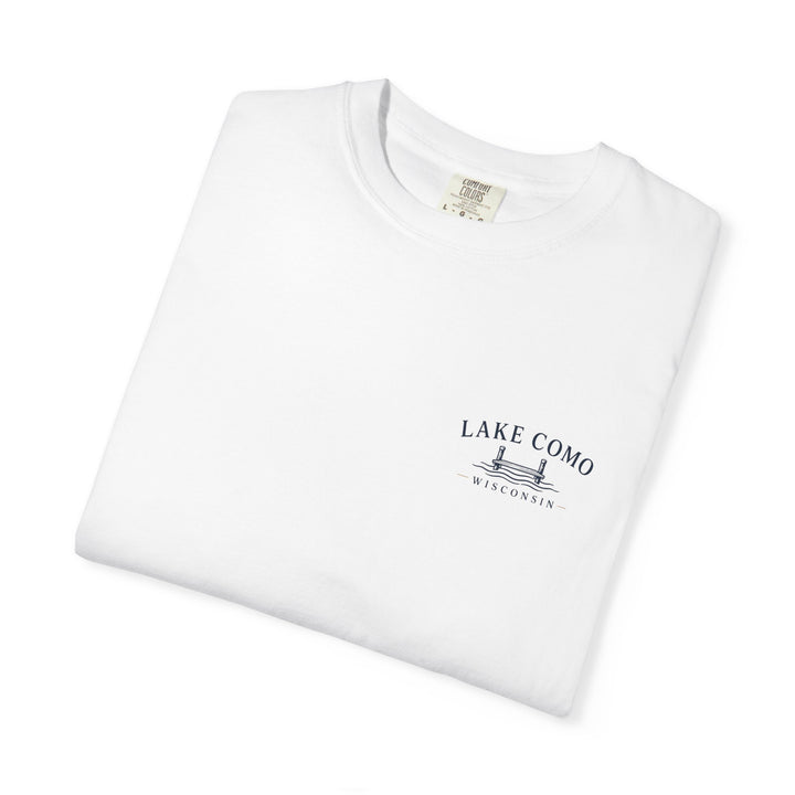 Lake Como Wisconsin T-Shirt — Vintage Dock &amp; Boat Graphic Tee