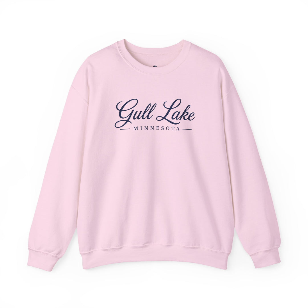 Gull Lake Minnesota Crewneck Sweatshirt - Gull Lake Script Sweatshirt