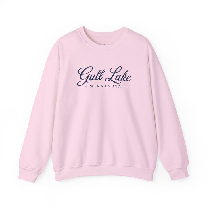 Gull Lake Minnesota Crewneck Sweatshirt - Gull Lake Script Sweatshirt