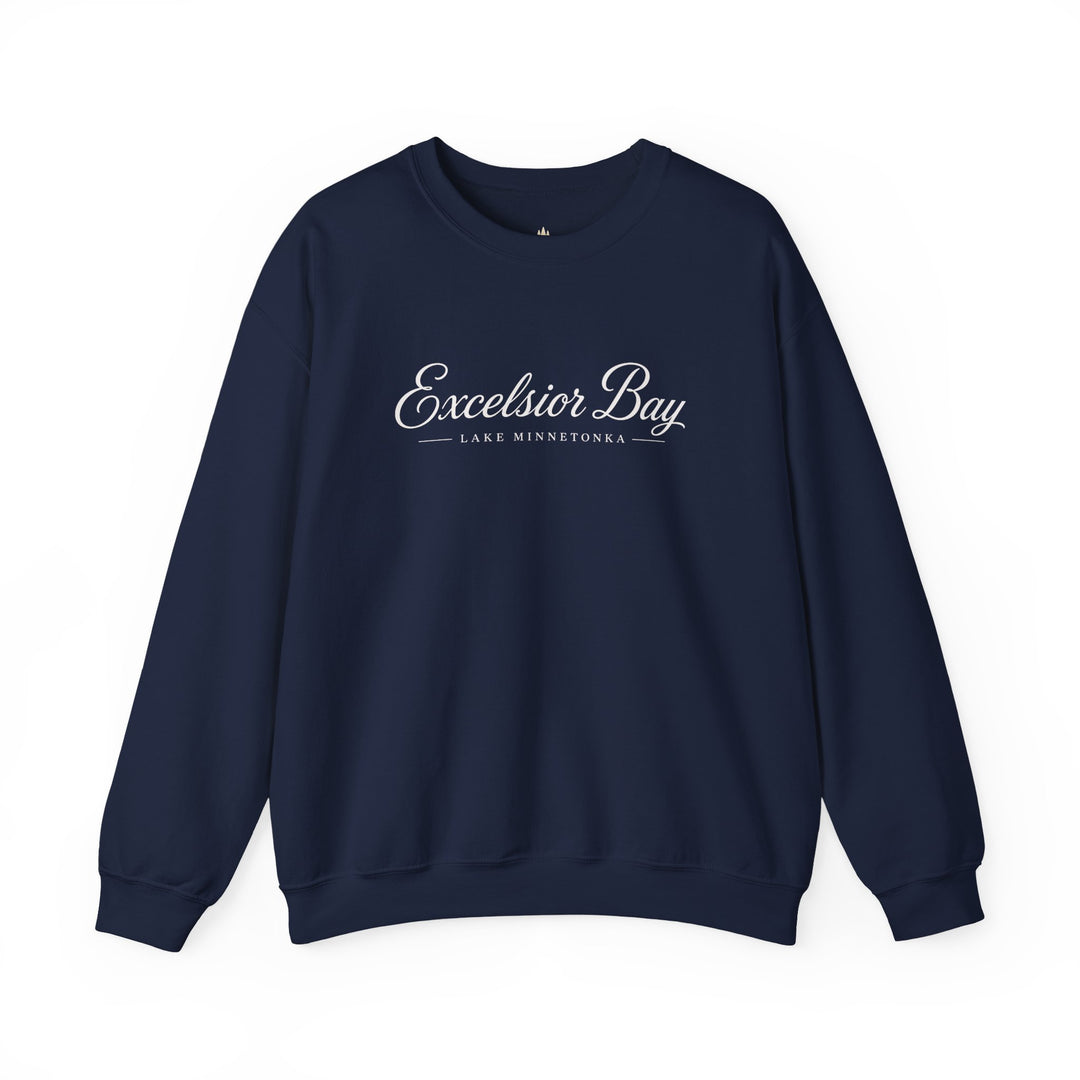 Excelsior Bay Crewneck Sweatshirt - Lake Minnetonka Script Pullover