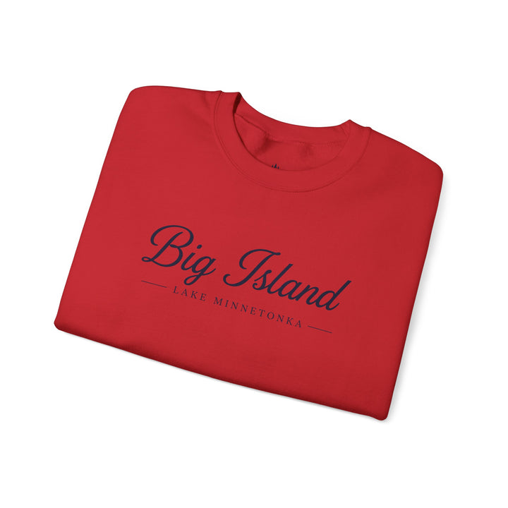 Big Island Crewneck Sweatshirt - Lake Minnetonka Script Pullover