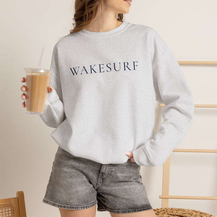 Wakesurf Sweatshirt | Wakesurfing Crewneck Sweatshirt