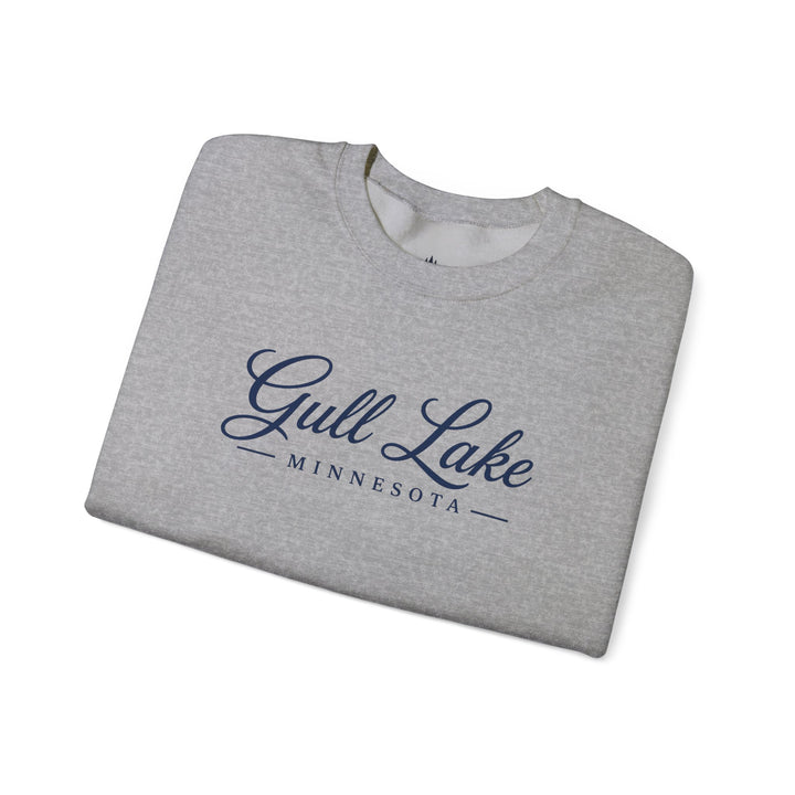 Gull Lake Minnesota Crewneck Sweatshirt - Gull Lake Script Sweatshirt