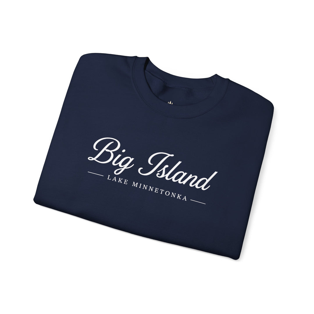 Big Island Crewneck Sweatshirt - Lake Minnetonka Script Pullover