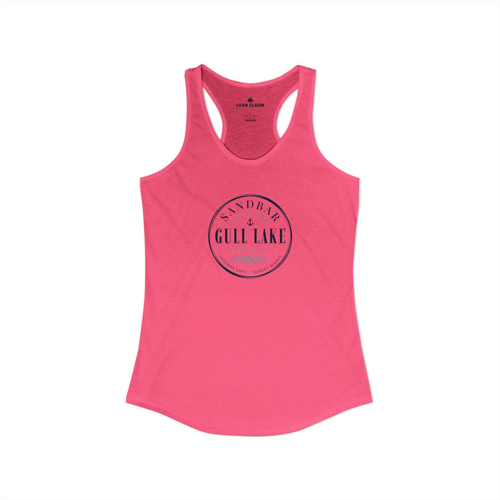 Gull Lake Sandbar Social Club Women’s Racerback Tank Top