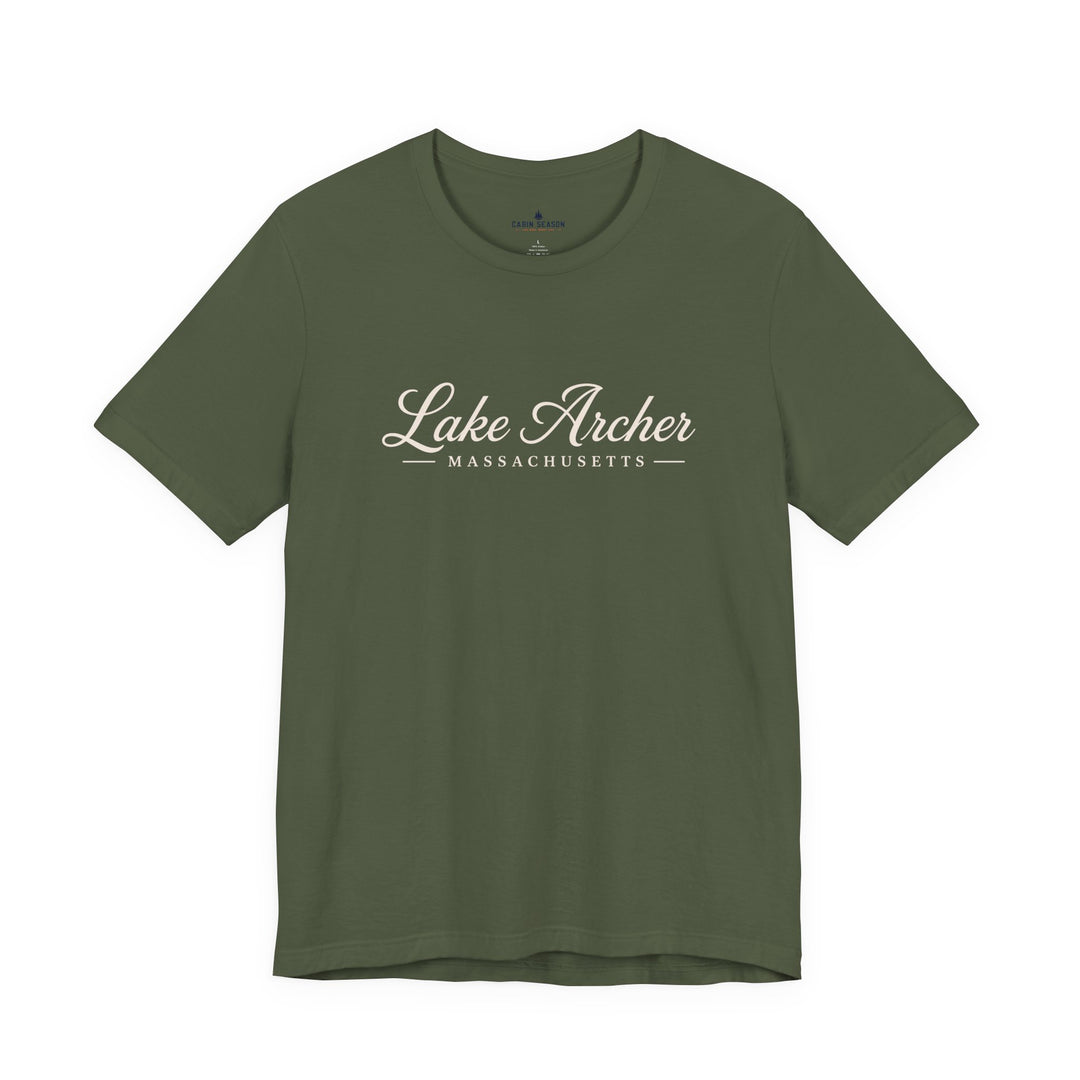 Lake Archer Massachusetts Script T-Shirt