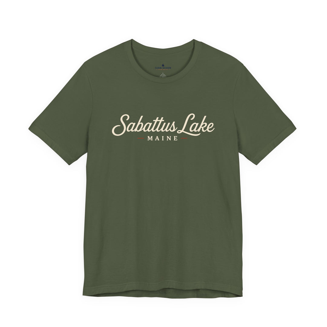 Sabattus Lake Maine Tee — Classic Maine Lake T‑Shirt