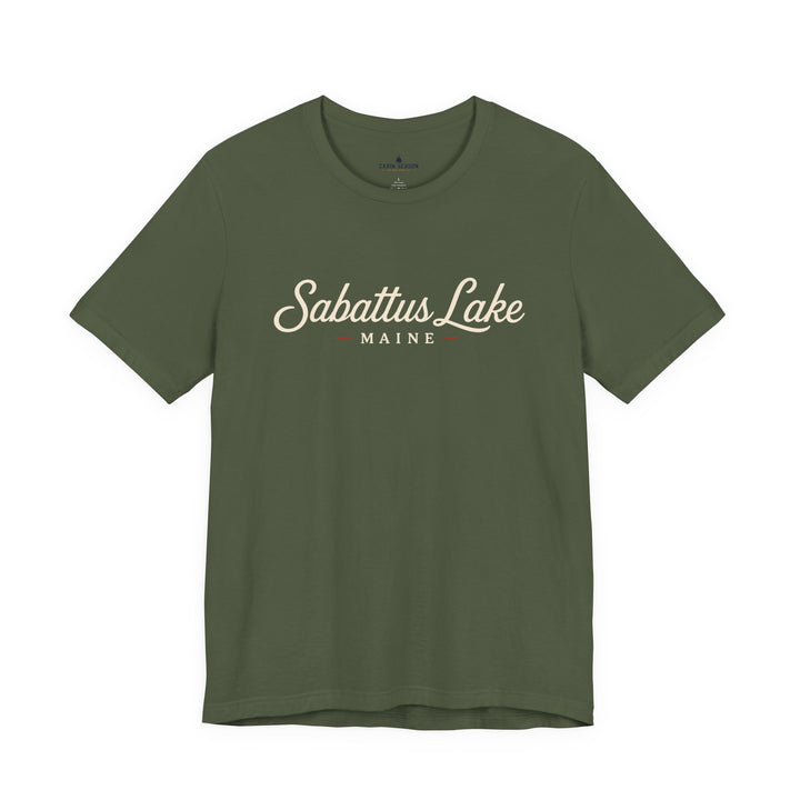 Sabattus Lake Maine Tee — Classic Maine Lake T‑Shirt