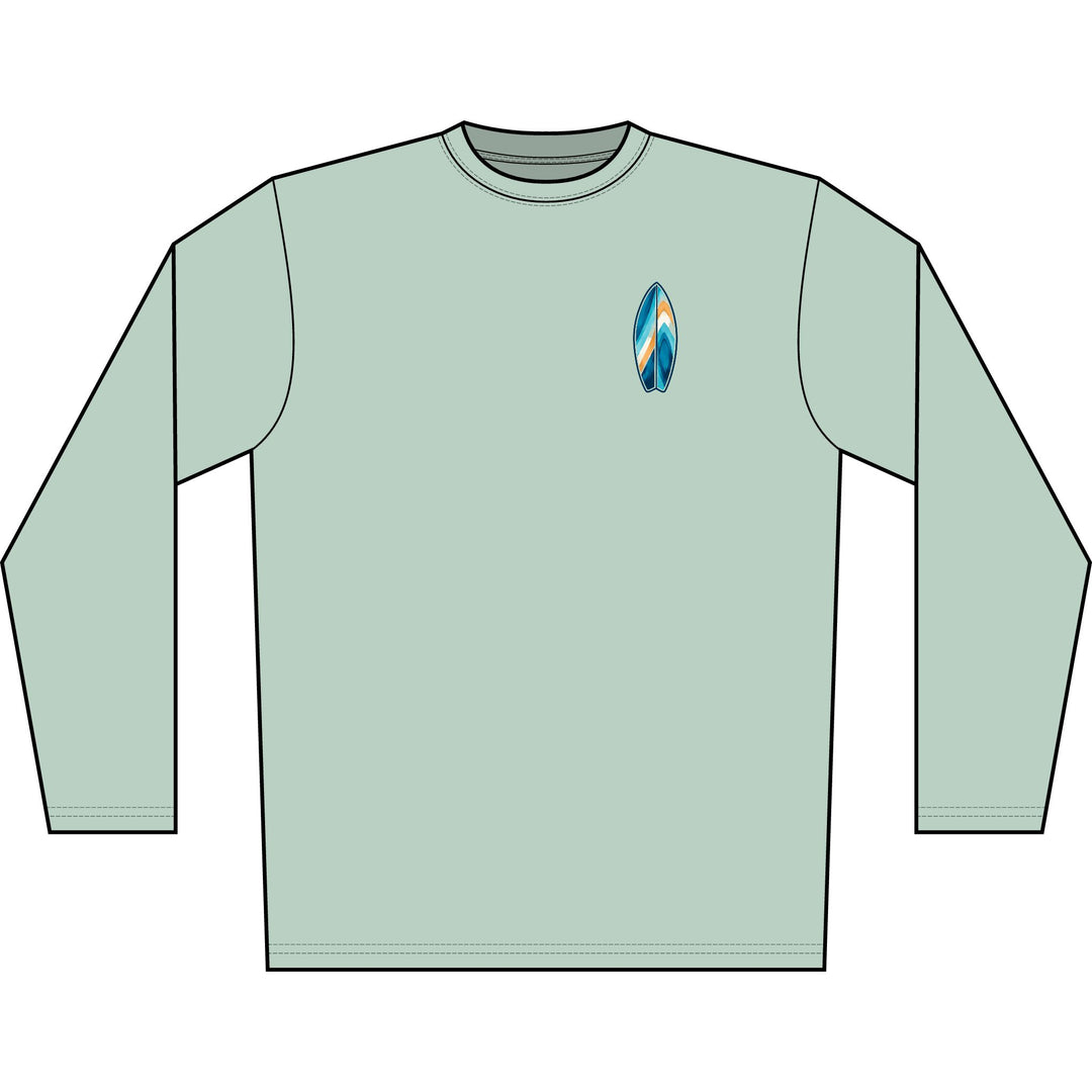 Wake Surf Long Sleeve UPF 50+ Sun Shirt