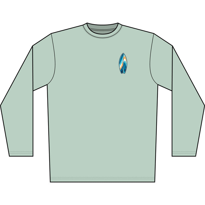 Wake Surf Long Sleeve UPF 50+ Sun Shirt