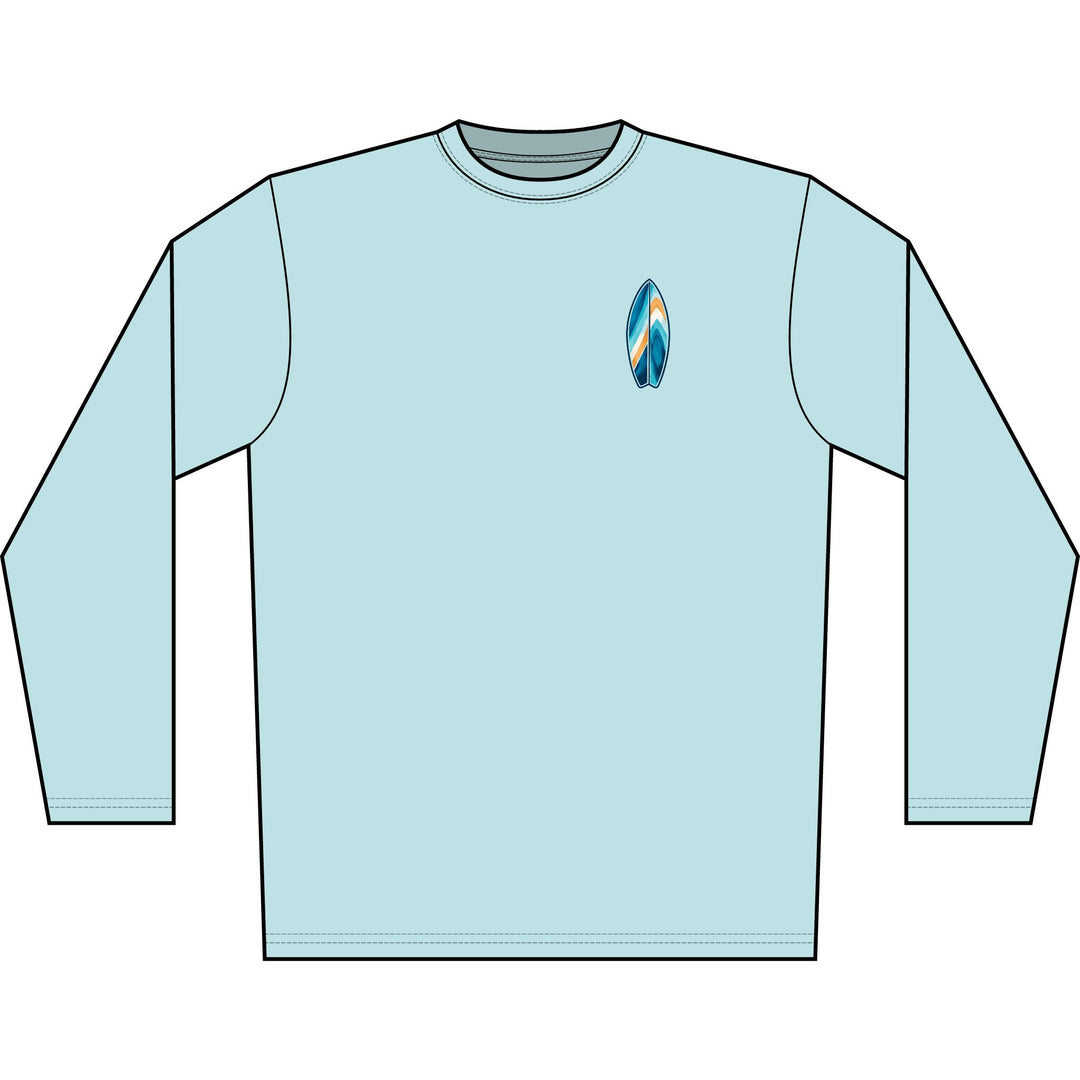 Wake Surf Long Sleeve UPF 50+ Sun Shirt