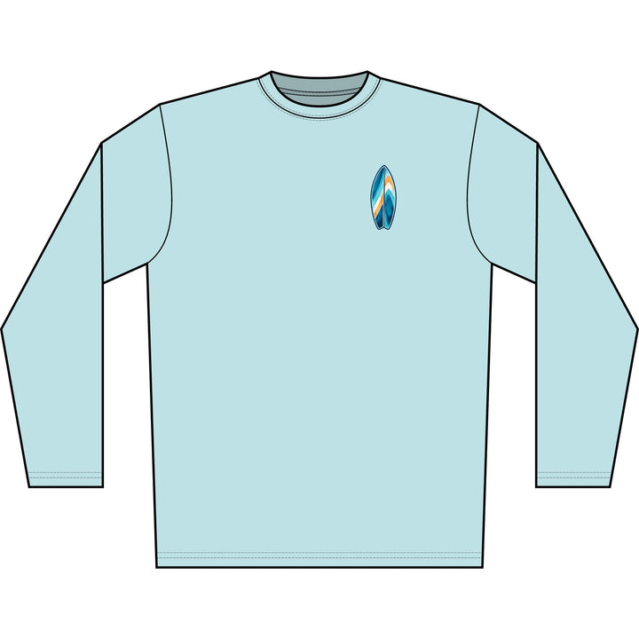 Wake Surf Long Sleeve UPF 50+ Sun Shirt