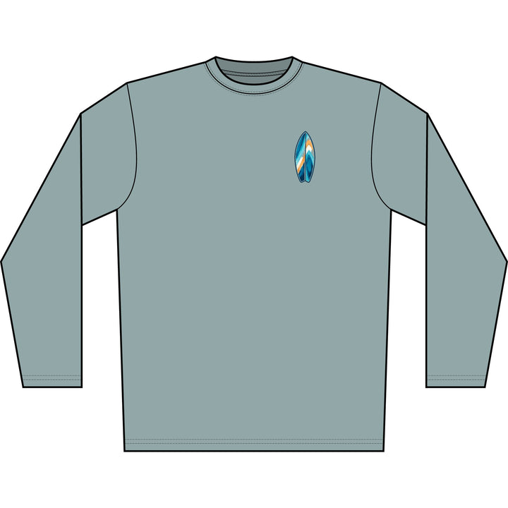 Wake Surf Long Sleeve UPF 50+ Sun Shirt