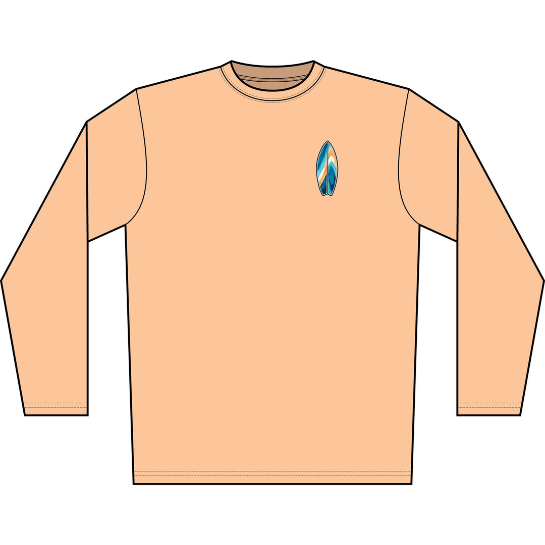 Wake Surf Long Sleeve UPF 50+ Sun Shirt
