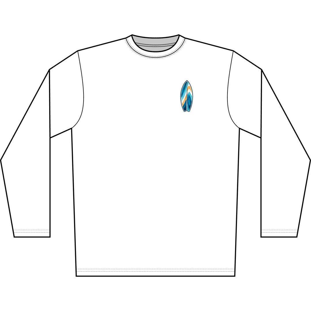 Wake Surf Long Sleeve UPF 50+ Sun Shirt