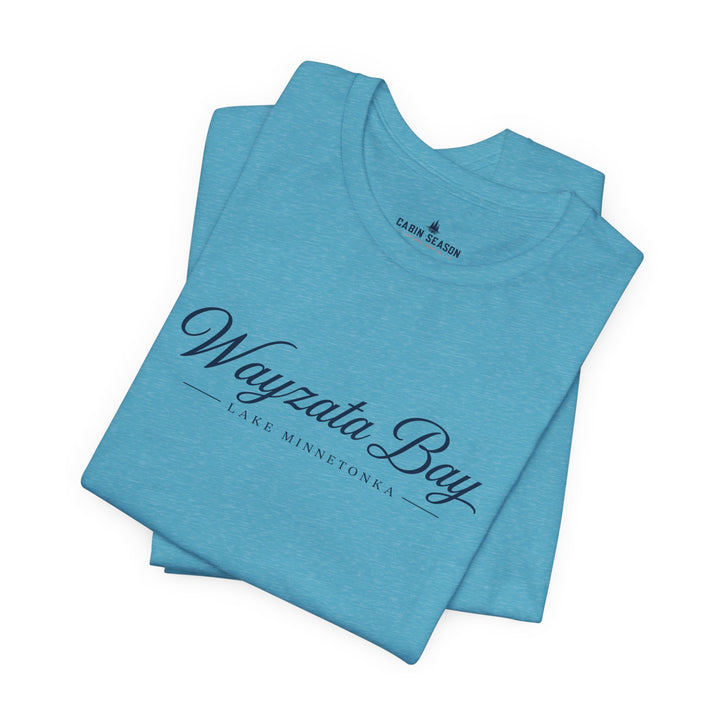 Wayzata Bay Script Tee - Minnesota Lake Script T-Shirt