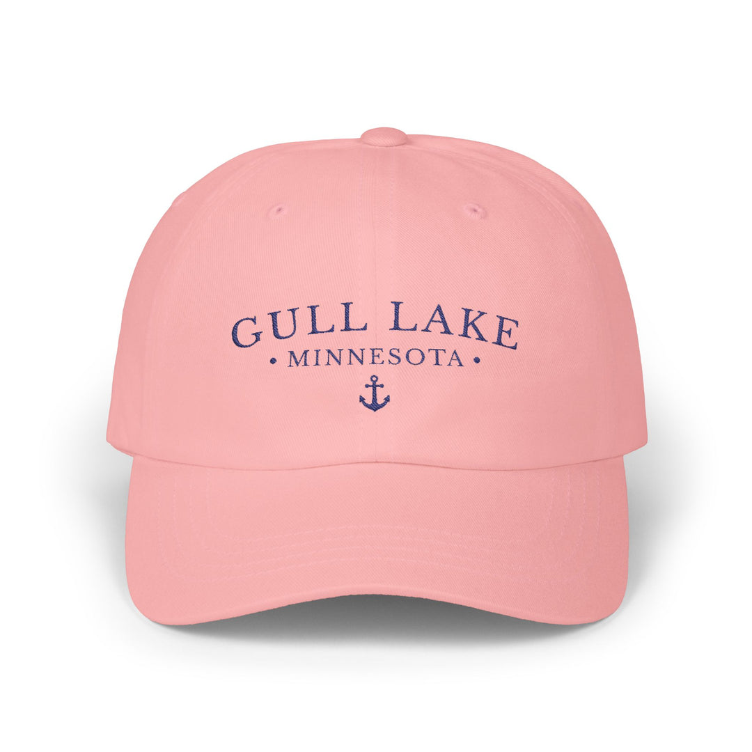 Gull Lake Minnesota Hat - Light Embroidered Anchor Hat