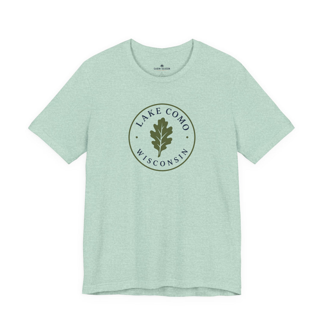 Lake Como Wisconsin Oak Leaf Tee