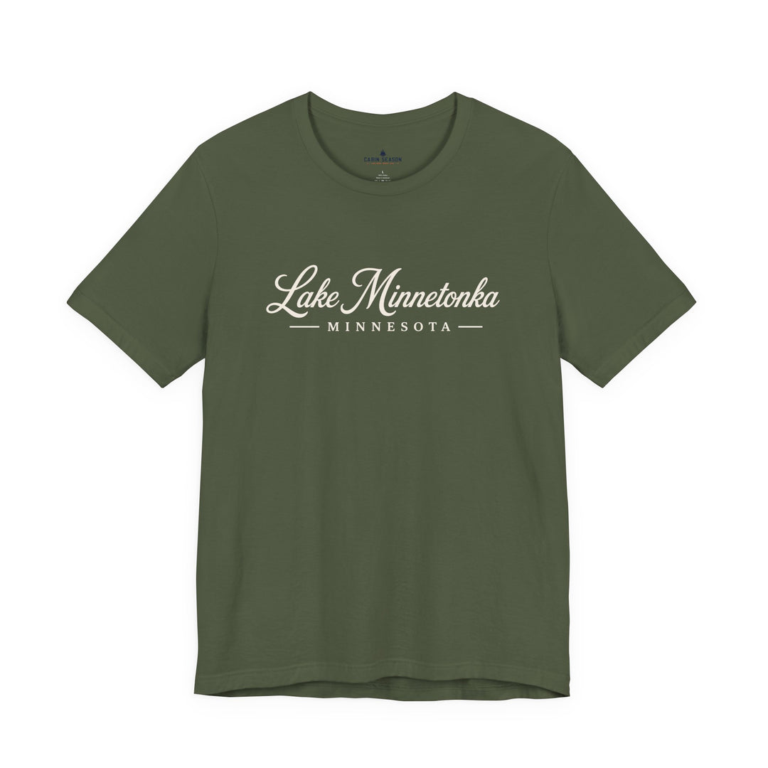 Lake Minnetonka Tee - Minnesota Lake Script Shirt