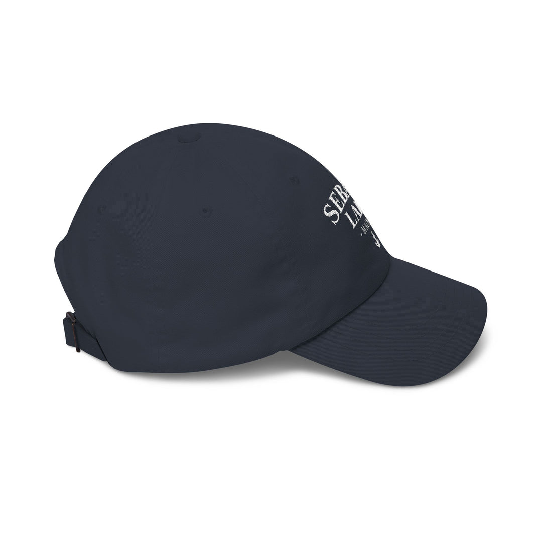 Sebago Lake Maine Hat - Dark Embroidered Anchor Hat