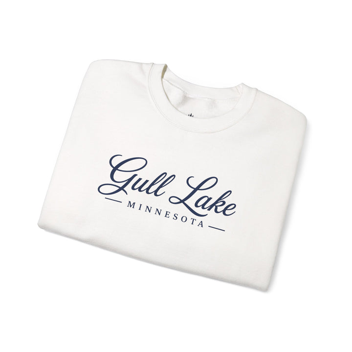 Gull Lake Minnesota Crewneck Sweatshirt - Gull Lake Script Sweatshirt