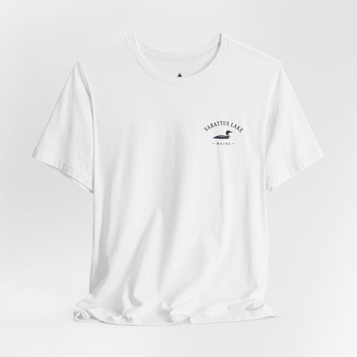 Sabattus Lake Sunset Boat Tee