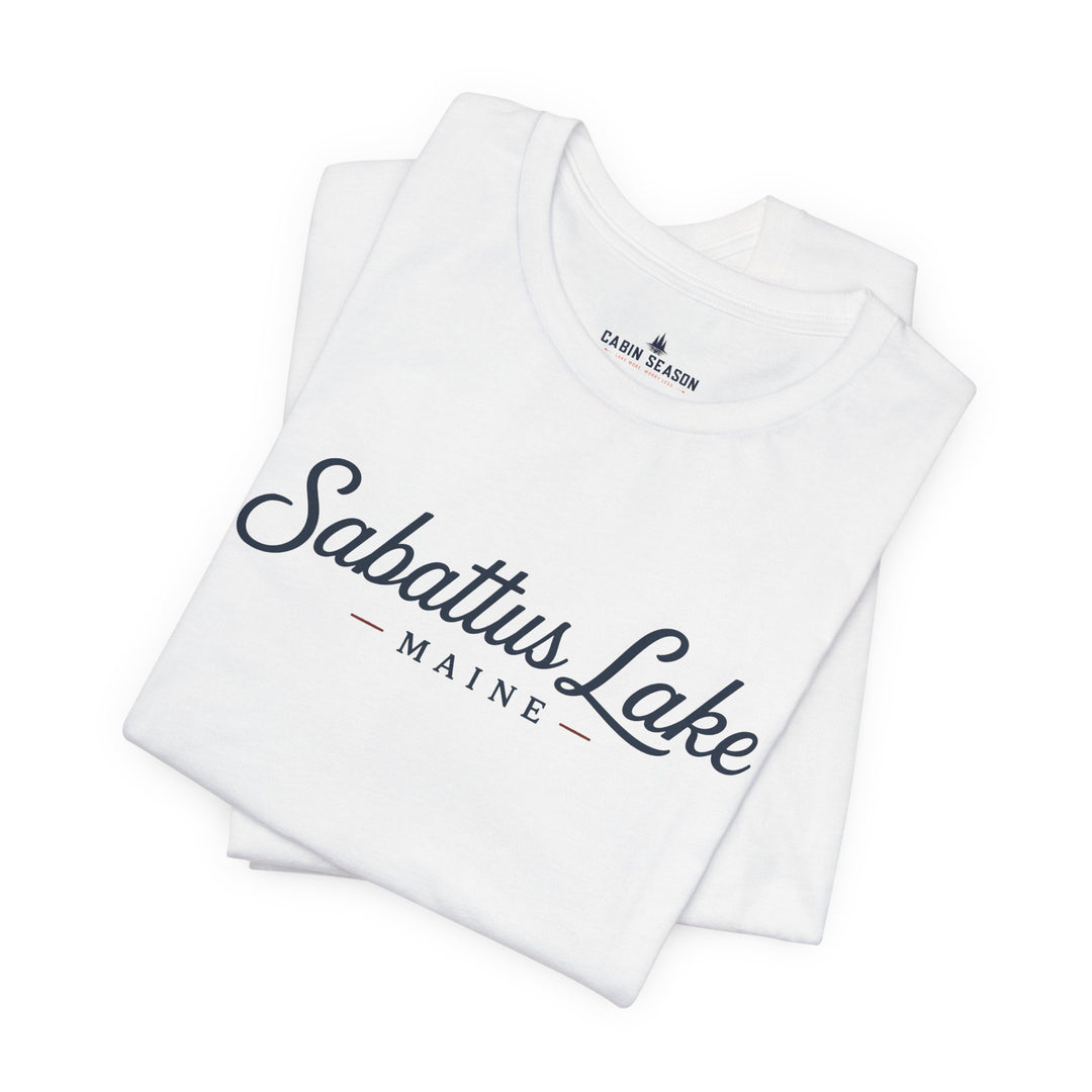 Sabattus Lake Maine Tee — Classic Maine Lake T‑Shirt