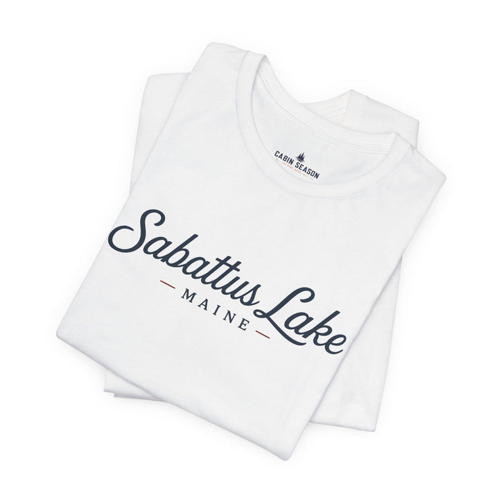 Sabattus Lake Maine Tee — Classic Maine Lake T‑Shirt
