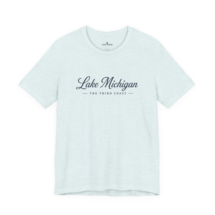 Lake Michigan Tee — "Lake Michigan: The Third Coast" Script T-Shirt